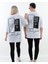 Imza ve Çiçek Baskılı Oversize Pamuklu Unisex T-Shirt 2