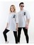 Imza ve Çiçek Baskılı Oversize Pamuklu Unisex T-Shirt 4