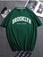 Nefti Brooklyn Ny Beyaz Baskılı Oversize Pamuklu Unisex T-Shirt 1