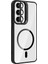 Samsung Galaxy A06 Kılıf Kamera Korumalı Magsafe Şeffaf Renkli Kenar Standlı + Lens Koruyucu 3
