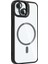 Iphone 14 Kılıf Kamera Korumalı Magsafe Şeffaf Renkli Kenar Standlı + Lens Koruyucu 3