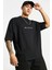 Hand Of The Sun Baskılı Siyah Unisex Oversize T-Shirt 2