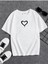 Minik Kalp Baskılı Oversize Çocuk T-Shirt 1