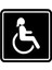 Engelli Amblemi Bayan Oto Özel Yeni Sticker Siyah 15 x 15 cm 1
