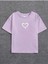 Minik Kalp Baskılı Oversize Çocuk T-Shirt 1
