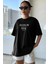 Brooklyn 1898 El Ön Arka Baskılı Oversize/rahat Kesim Bisiklet Yaka Unisex Örme T-Shirt 4