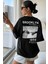 Brooklyn 1898 El Ön Arka Baskılı Oversize/rahat Kesim Bisiklet Yaka Unisex Örme T-Shirt 5