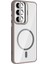 Samsung Galaxy A06 Kılıf Kamera Korumalı Magsafe Şeffaf Renkli Kenar Standlı + Lens Koruyucu 3