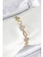 Xuping Pirinç Kalp ve Daire Model Gold Renk Kadın Bileklik 1