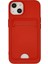iPhone 14 Plus Kılıf Kelvin Kartvizitli Silikon - Kırmızı - LORCE9087-2658 1