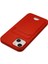 iPhone 14 Plus Kılıf Kelvin Kartvizitli Silikon - Kırmızı - LORCE9087-2658 5