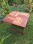 Ahşap Iroko Katlanır Rustik 80X80 Mini Yemek Masası 1