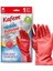 Kırmızı Temizlik Eldiveni, 8-8,5, Medium, 200'LÜ Paket 2