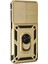 Samsung Galaxy M33 Kılıf Pars Lens Yüzüklü Silikon - Gold - LORCE6863-9128 2