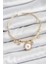 Pirinç Zirkon Taşlı Pusula Model Gold Renk Charm Bileklik 1