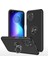 Xiaomi Poco F3 Kılıf Elit Yüzüklü Kapak - Siyah - LORCE8326-8875 1