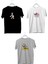 Üçlü Kaliteli Penye Kız Çocuk Baskılı Beyaz Siyah Gri Tshirt 5 6 7 8 9 10 11 12 13 14 Yaş 1
