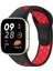 Xiaomi Redmi Watch 3 Spor Delikli Kordon - Siyah-Kırmızı - LORCE5709-7973 1