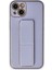 iPhone 14 Plus Kılıf Coco Deri Standlı Kapak - Lila - LORCE6227-8405 1