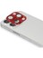 iPhone 13 Pro Max Pers Alüminyum Kamera Lens - Kırmızı - LORCE3089-1911 2