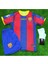 Barcelona 2011 Isimsiz Iç Saha Unicef Bordo Çocuk Kısakol Forması 4lü Set 2