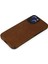 iPhone 15 Kılıf Loop Deri Silikon - Kahverengi - LORCE8736-8043 4