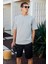 Catwalk Erkek %100 Pamuk Regular Fit Gri T-Shirt 1