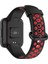 Xiaomi Redmi Watch 2 Spor Delikli Kordon - Siyah-Kırmızı - LORCE3090-2907 2