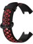 Xiaomi Redmi Watch 2 Spor Delikli Kordon - Siyah-Kırmızı - LORCE3090-2907 3