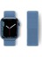 Apple Watch 38MM Hasırlı Cırtcırtlı Kordon - Mavi - LORCE8819-4745 1