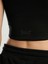 Ever Relaxed Rib Siyah Kadın Thick-Strapped Atlet 4