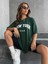U.s.a Kadın New York Baskılı Oversize T-Shirt 1