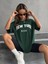 U.s.a Kadın New York Baskılı Oversize T-Shirt 5