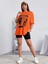 Büyük Beden Pretty Girl Baskılı Oversize T-Shirt 3
