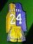 NBA Los Angels Lakers Kobe Bryant Özel Resimli Çocuk Basketbol Forması 1