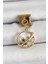 316L Çelik Sallantılı Zirkon Taşlı Satürn Model Gold Renk Nomination Charm 1