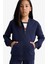 Kız Çocuk Basic Düz Kapüşonlu Okul Fermuarlı Sweatshirt C8110A825AU 1