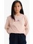 Kız Çocuk Relax Fit Bisiklet Yaka Baskılı Sweatshirt E8817A825AU 3