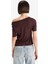 Slim Fit Dar Kesim Kayık Yaka Kısa Kollu Bluz F8008AX25AU 6