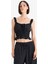 Slim Fit Dar Kesim Kare Yaka Puantiyeli Askılı Bluz F9403AX25SM 5