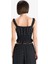 Slim Fit Dar Kesim Kare Yaka Puantiyeli Askılı Bluz F9403AX25SM 8