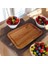 Doğal Akasya Ağacından Sunum Tabağı, Akasya Meze Tabağı, Akasya Peynir Sunum Tabağı, Akasya Salata Tabağı (23CM*17CM*1.5CM) 2