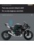 1/10 Kara Uçağı Ninja Taklit Yarış Motosiklet Alaşımlı Araba Modeli (Yurt Dışından) 4