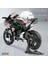 1/10 Kara Uçağı Ninja Taklit Yarış Motosiklet Alaşımlı Araba Modeli (Yurt Dışından) 5
