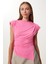 Vatkalı Asimetrik Sandy Bluz LFF0031 Pembe 40 1