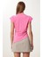 Vatkalı Asimetrik Sandy Bluz LFF0031 Pembe 40 4