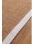 0604-KREM Kumaş Bordür Sisal Halı Kilim Hav Toz Vermez Kolay Temizlenen Hasır Kilim 5
