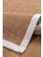 0604-KREM Kumaş Bordür Sisal Halı Kilim Hav Toz Vermez Kolay Temizlenen Hasır Kilim 6