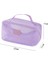 Kadınlar Için Basit Kozmetik Depolama Çantası Büyük Kapasiteli Su Geçirmez Seyahat Taşınabilir Tuvalet Depolama Paketi Mesh Fermuar Çantası Renk: Mor (Yurt Dışından) 1