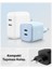 45W USB-C 2 Port Mini Hızlı Şarj Aleti PPS 2.0 Desteği / Isı Düşürücü GaN III Destekli Akım Korumalı Güç Adaptörü iPhone & Android & iPad & MacBook Type-C PE2203 White - ACH05155 8